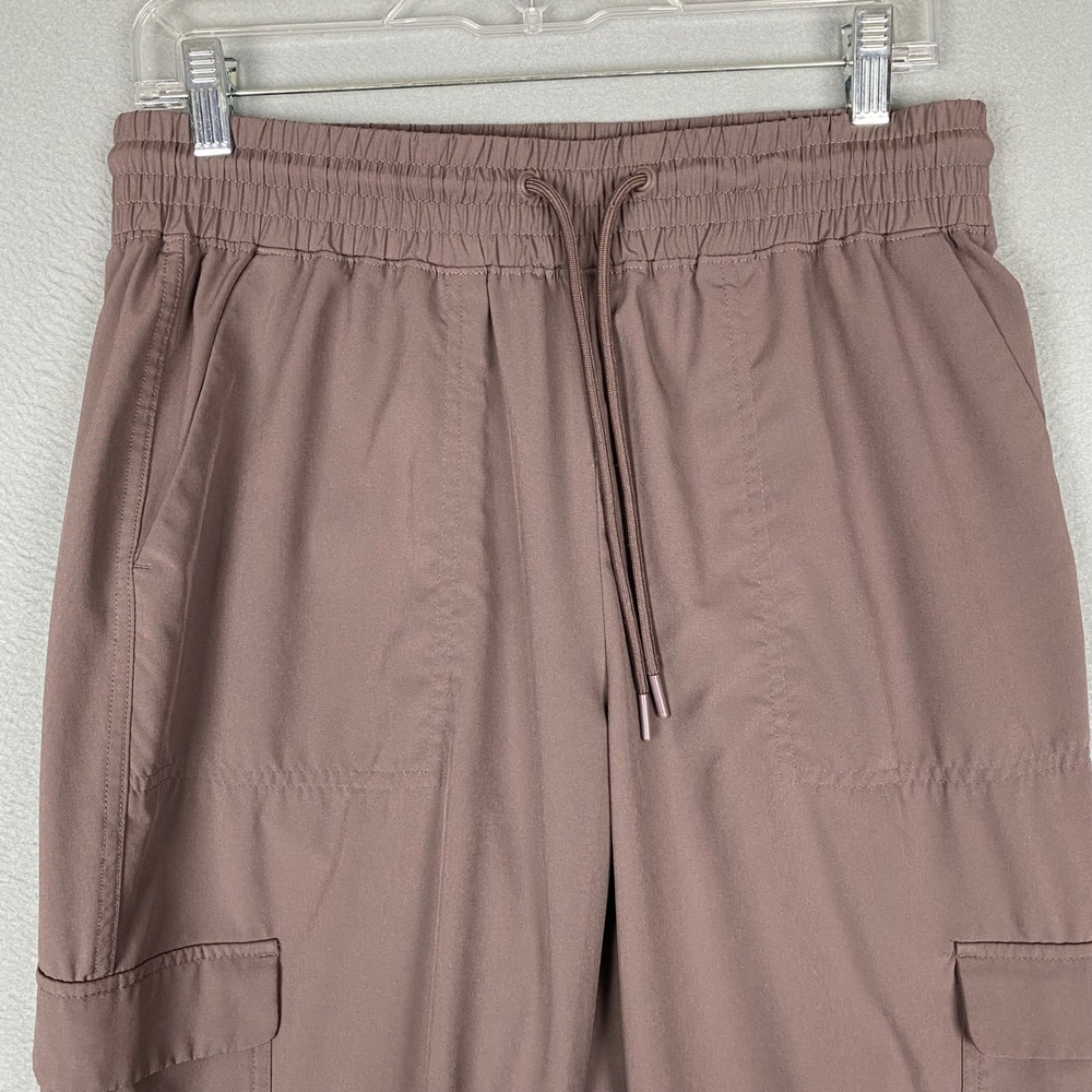 Old Navy StretchTech High Waisted Cargo Jogger Pants Women Medium Mythical Brown - Picture 3 of 11